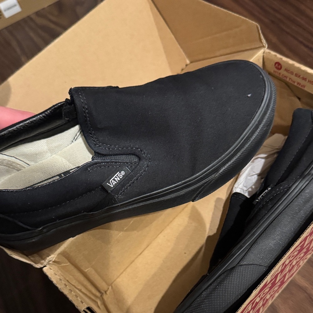 Vans Men's Classic Black Slip-On Sneakers